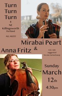 Solo show with Mirabai Peart (violist / singer / songwriter)