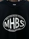 Black with white oval logo MHBS T-Shirt - 3X-Large