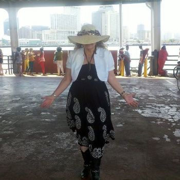 Gretna Girl on the Algiers Ferry (My home town, New Orleans, LA) ... Love spending time in the Crescent City!
