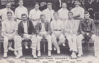 Edwardian cricket postcard - Birkenhead Park Cricket Team