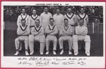 Cricket postcard-size photo - Lancashire CCC 1949