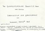 Original photograph - Gloucestershire CCC, May 1948, Tom Goddard benefit match