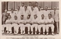 Cricket postcard - Australian touring team 1948