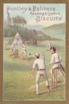 Original Huntley & Palmers Trade Card, 1878: Cricket