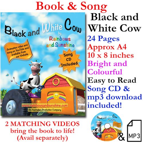 "Black and White Cow" Book and Song.