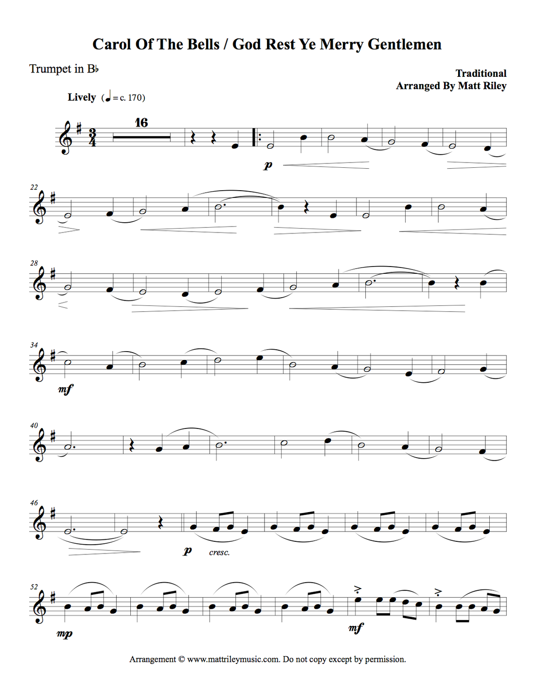 Bb Trumpet page 1 preview
