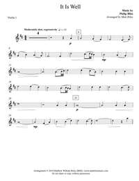 It Is Well - Two Violins Duet - Sheet Music