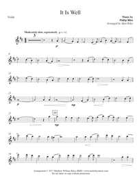 It Is Well - Violin Sheet Music
