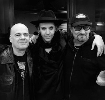 Ashton, with the wonderful Craig Adams and Simon Hinkler at Pandora Hall, Utrecht, Holland 2016

