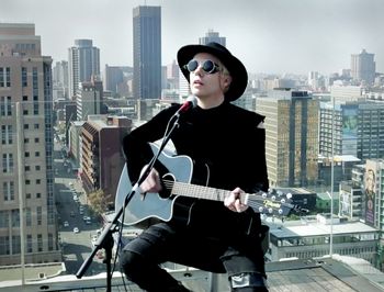 Live on Balcony TV, on top of Johannesburg, South Africa (May 2015).
