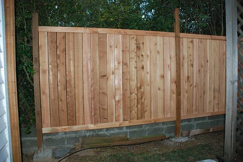 6 ft cedar privacy fence
