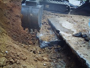 remove existing concrete footer
