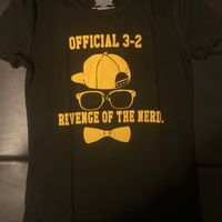 Revenge of the Nerd T-Shirts Black/Yellow Letters