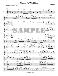 Mozart's Wedding (optional lead sheet)