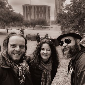 Band Photo - MJ with Son of Cormack & Johnny Gasyna at Music on the Trail, Sponsored by The Trail Conservancy, Austin, Texas
