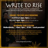 WRITE TO RISE - IN PERSON- Decolonising Writing Workshop