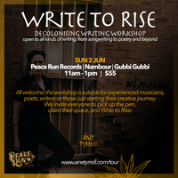 Write To Rise - Decolonising Songwriting Workshop