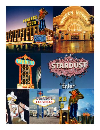 A collage of some of my Vegas pics from the early 1990s
