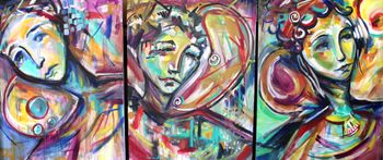 "Triptych"
3 canvases @ 36" x 48"
Acrylic on canvas
Sold
