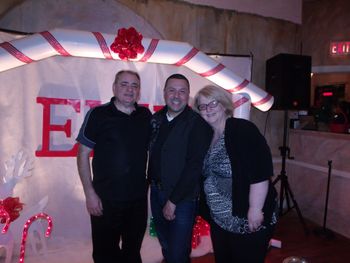 OUR FREINDS "GO: VINNY, PATTY AND LUCIANO SAVONE AT OUR ELVIS CHRISTMAS SHOW AT LUCINAO'S
