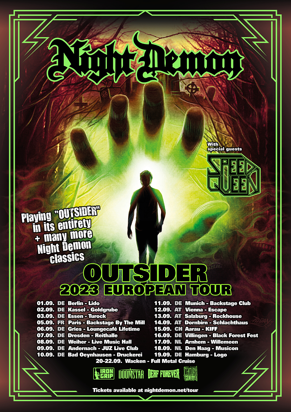 Upcoming European Headlining Tour With Support From Speed Queen