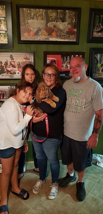 Purple Ribbon male and his new family 9/29/19
