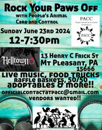 "ROCK YOUR PAWS OFF"  PACC animal rescue benefit