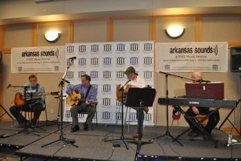 2012 Arkansas Sounds Festival with NSAI members L to R Charley Sandage, Steve Smith, Jim Pollock and Charlie Crow