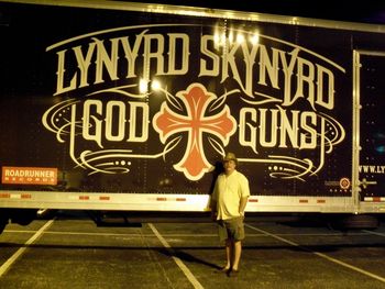 Me, Skynyrd's truck and God & Guns. Heaven!!
