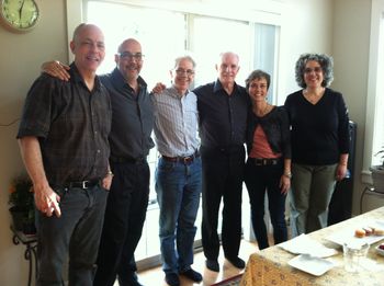 With a bunch of classical guitarists: Jeff Ashton, Gregory Newton, Peter Zisa, David Grimes (me), and Maria Olaya.