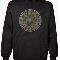 BEATLES HOODIE SGT. PEPPER BLACK AVAILABLE IN S, M, L, XL, XXL