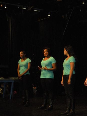 RYB Cast performs "My Body IS." for a group of NYC Middle School Students. January 16, 2013; NYC.
