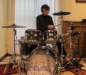Steven drumming to drumless tracks!
