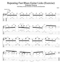 Repeating Fast Blues Guitar Licks (Exercise) // Wednesday Warm-up 🔥 by Quist