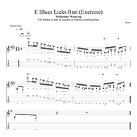E Blues Licks Run (Exercise) // Wednesday Warm-up 🔥 by Quist
