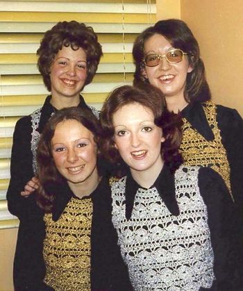 The Angelettes: Backstage at the Blackpool Opera House, 1973
