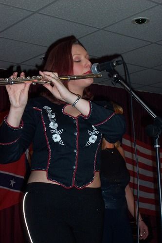 Jo Taking the lead on flute
