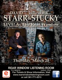 DAVID STARR & ERIK STUCKY LIVE! At The Rear Window 