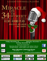 MIRACLE ON 34TH STREET By Ganado Townhall Players