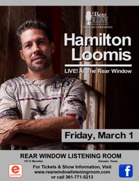 HAMILTON LOOMIS LIVE! At The Rear Window