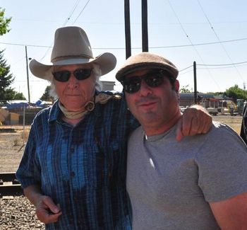 Adam Traum and Ramblin' jack Elliot at the Woody Guthrie Festival in Santa Rosa 2012
