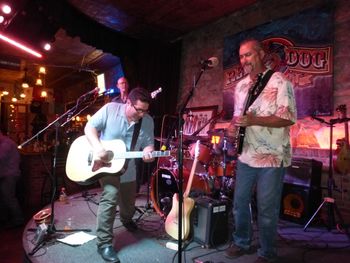 Adam Traum with Glen Buschine on guitar at the Red Dog Saloon, Virginia City, NV
