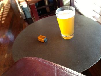 Beer and a finger shaker
