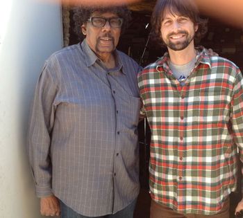 with James Gadson at his home studio
