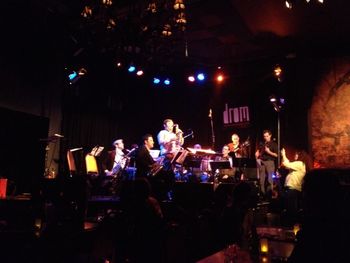 Playing with the Mehmet Ali Sanlikol Jazz Orchestra at the Drom in NYC.
