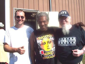 Nick Dongvillo (Stage Mgr), Donald Kinsey, and the Michael "Big Dog" Murphy, backstage at the 2011 GMMAF!