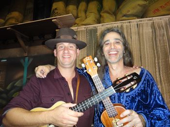 Way out west in CA with Ukulele Bartt sharing an evening at The Coffee Gallery, in Alta Dena. Bartt is a major player in today's ukulele revival!