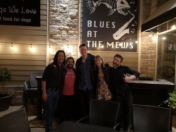 Burgess, Whiteley and Wong @ Harbour St Fish Bar, Collingwood, ON. Jonny Wong, Marcus Browne, Jesse, Emily Burgess, Dawson McManus. June 2019.