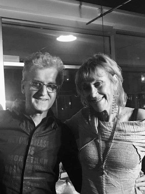 Celebrating with Nenad Mandic my songwriting partner for 30 years. We recorded our new CD at Village Recording .