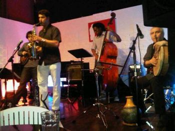 Concert of my music with Oliver Keller (guitar), Leon Boykins (bass), George Mel (percussion), Manhattan, New York City